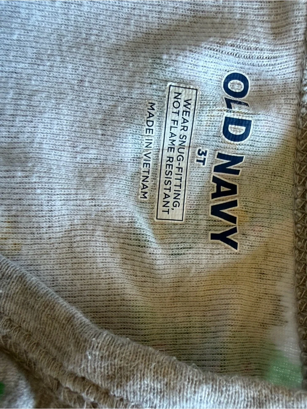 Old Navy Gray Footed One-Piece Pajamas with Christmas Tree Print